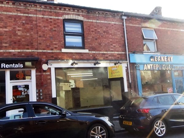 Attractive Ground Floor ShopTo Let in Chester – 65 Garden Lane, Chester £14,000 P.A.
